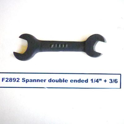 F2892 Spanner Double Ended 1/4" + 3/6"