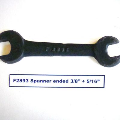 F2893 Spanner Double Ended 3/8" + 5/16"