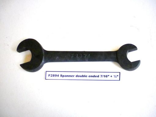 F2894 Spanner Double Ended 7/16" + 1/2"